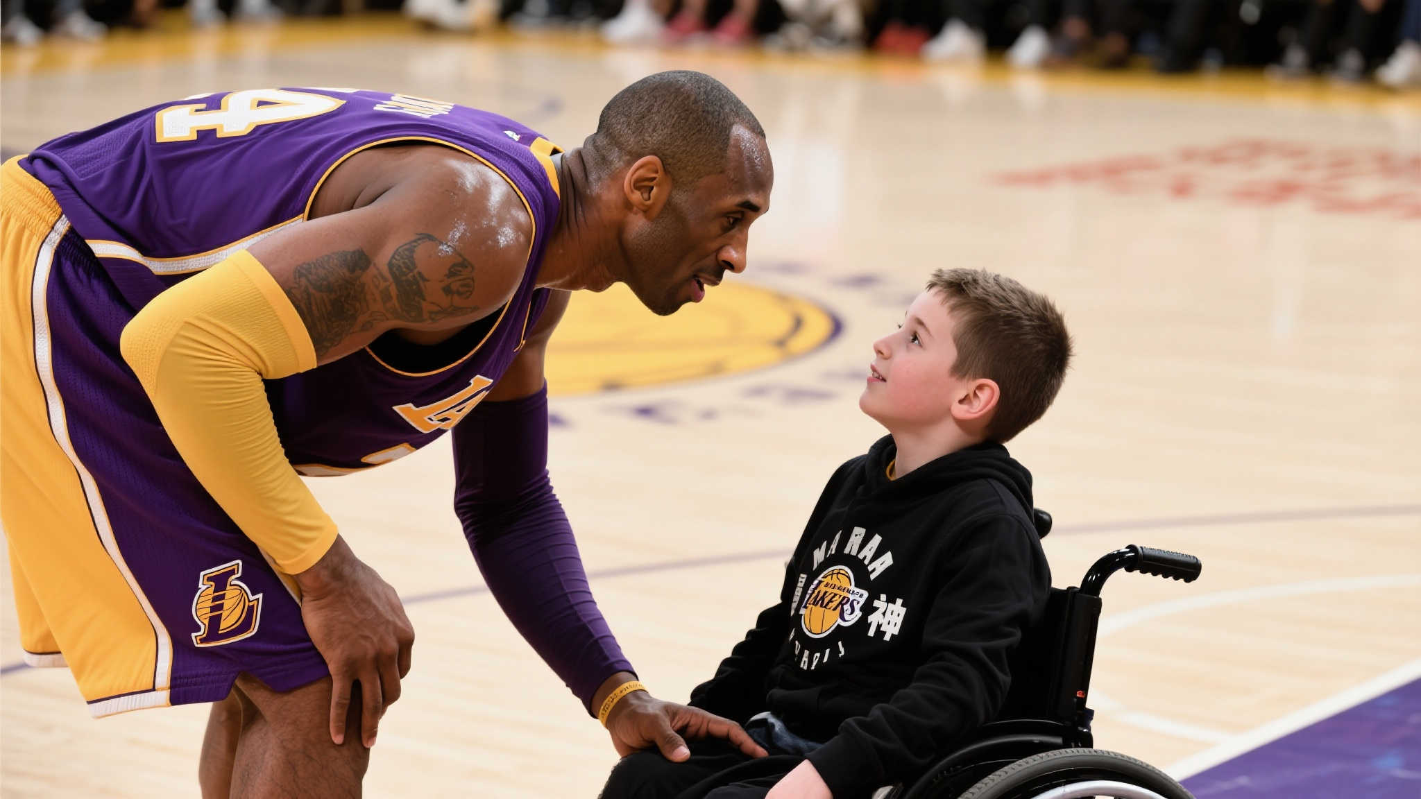 曼巴精神见真情:科比暖心鼓励轮椅男孩引众人共鸣 曼巴精神是什么?
“曼巴精神”最初指的是一种持之